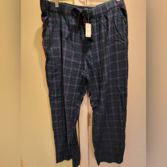 NWT Aerie Sleepwear Plaid Pants Sz XL Short - Picture 1 of 3